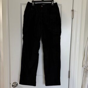 5.11 Tactical Women's Dark Black Straight Leg Cargo Pants